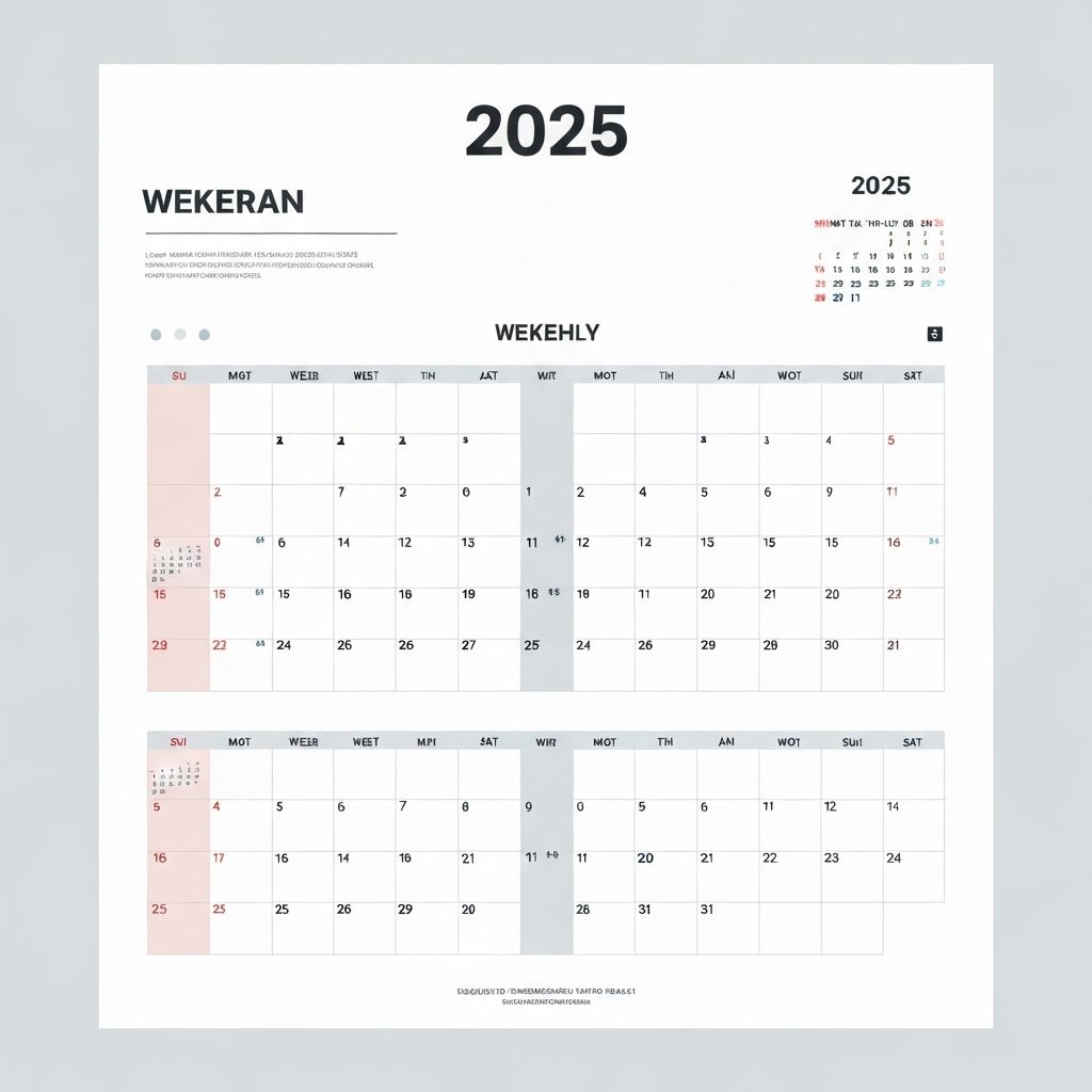 2025 Calendar Template