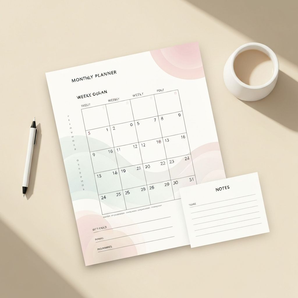 Monthly Planner Template